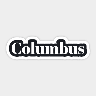 Columbus Sticker